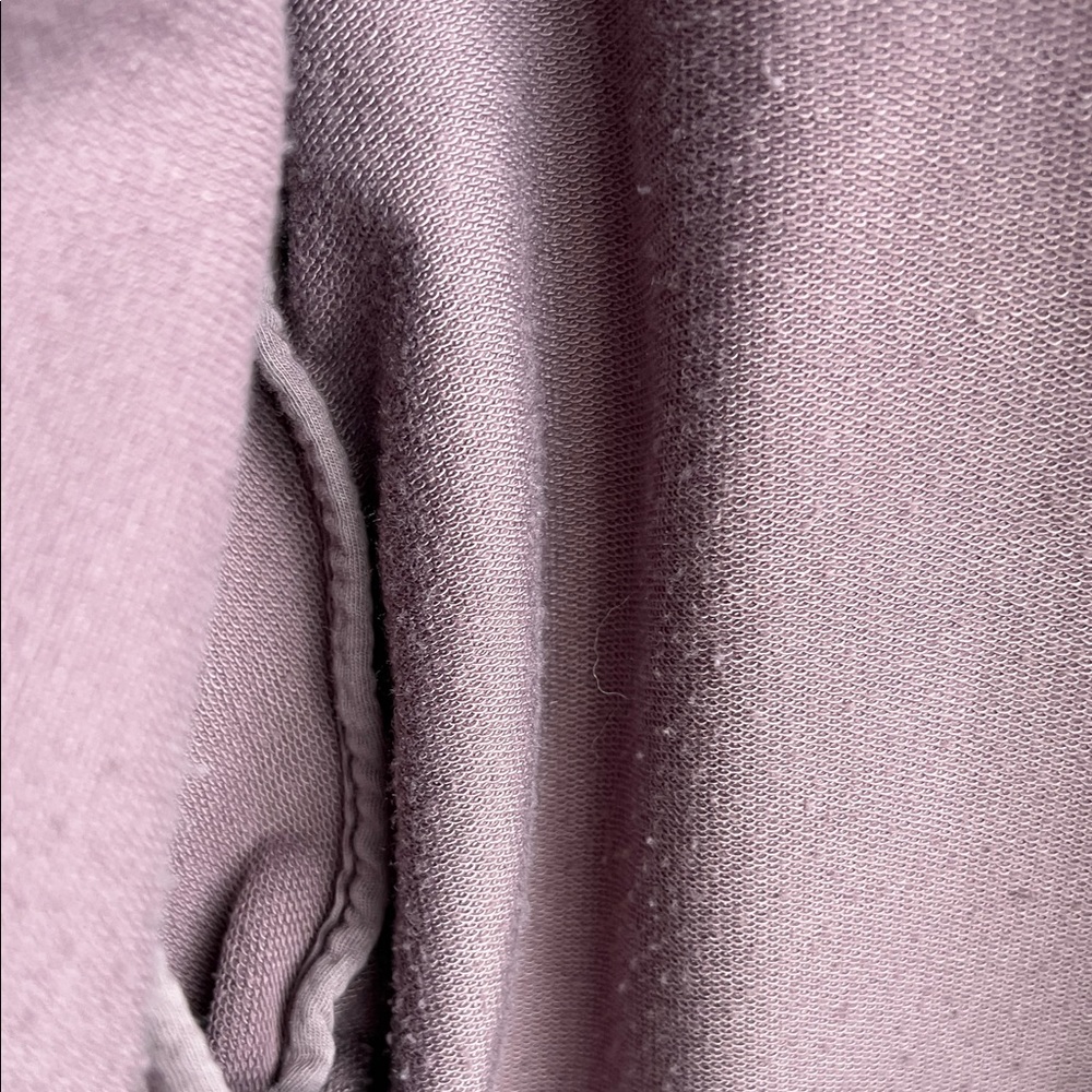 Athleta Light Retroterry Wrap Cozy Soft Sweatshirt Wrap Top Medium Damask Mauve - Picture 5 of 5
